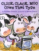 cover for the click-clack-moo-cows-that-type-by-doreen-cronin-pictures-by-betsy-lewin item.